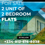 2 Units of Two Bedroom Flats