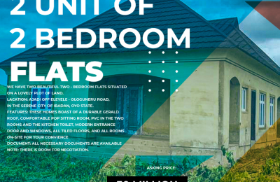 2 Units of Two Bedroom Flats