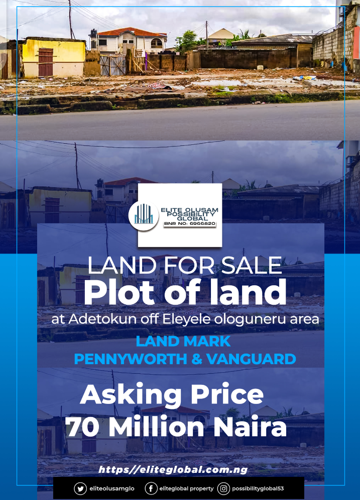 Plot of land for Sale at Adetokun off Eleyele